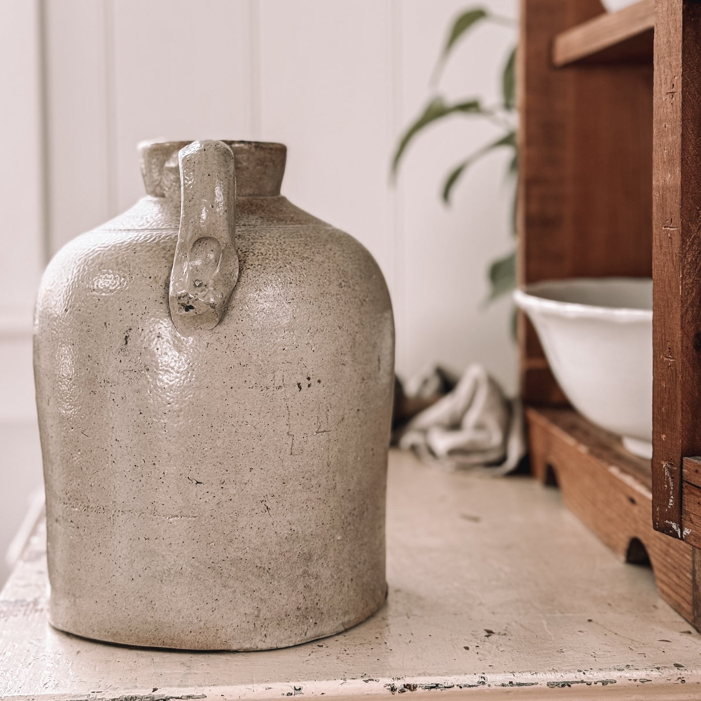 Stoneware Handled Jug
