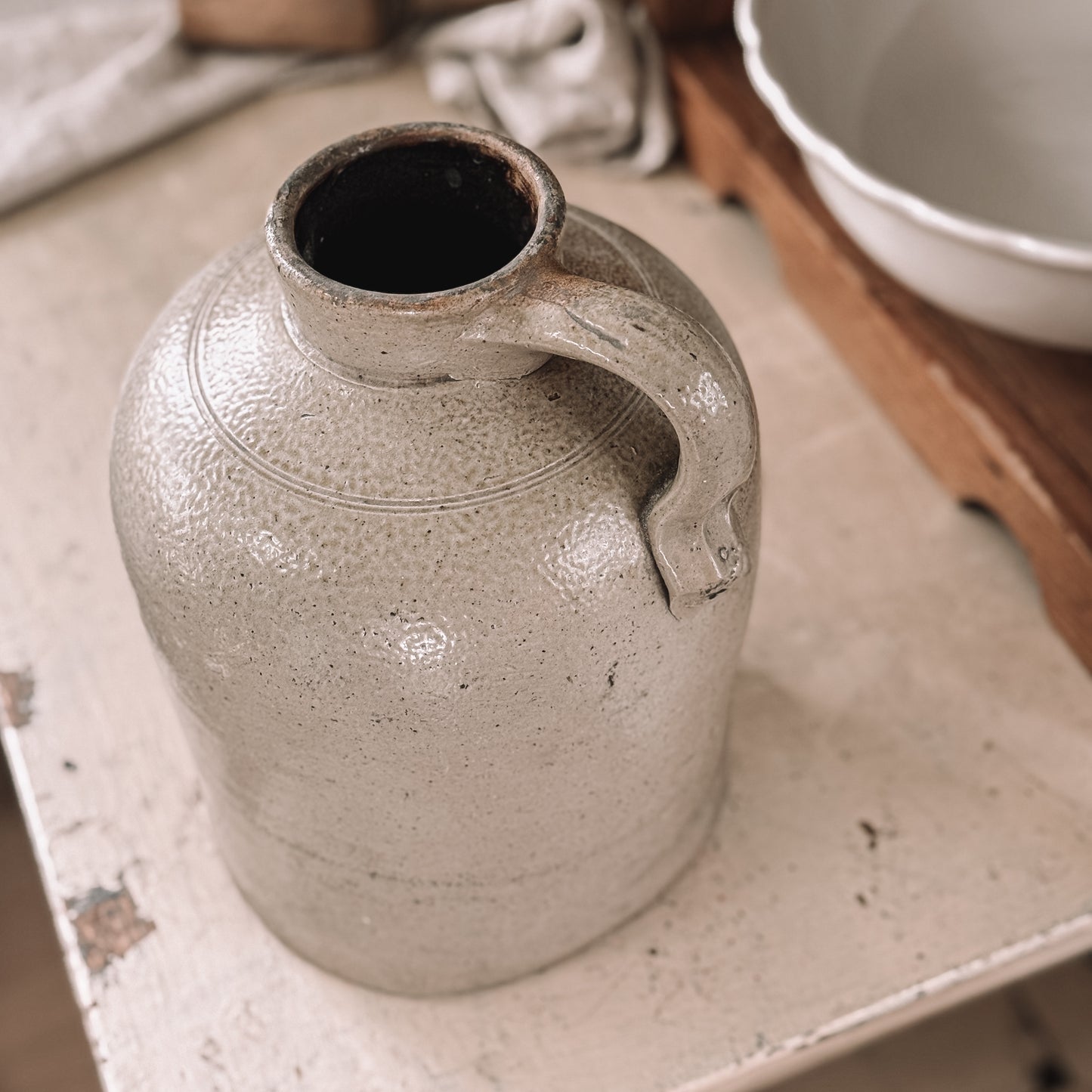 Stoneware Handled Jug