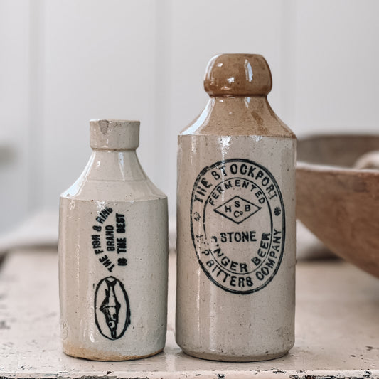 Antique English Stoneware Bottles