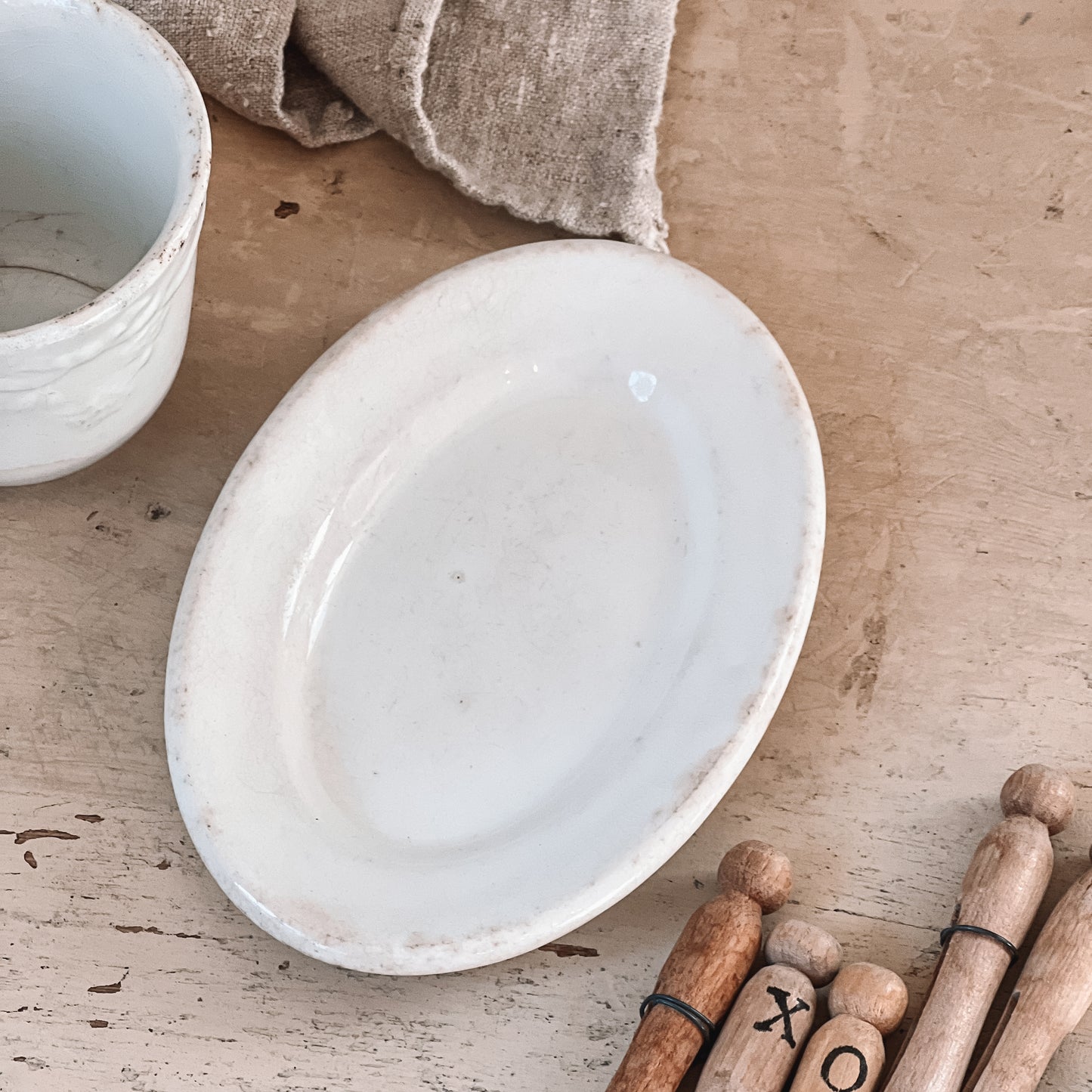 Ironstone Soap Dish