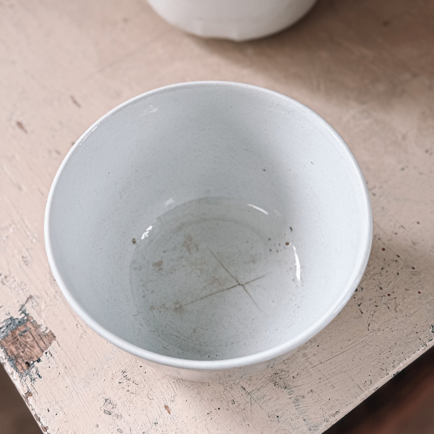 Ironstone Waste Bowls, Pair