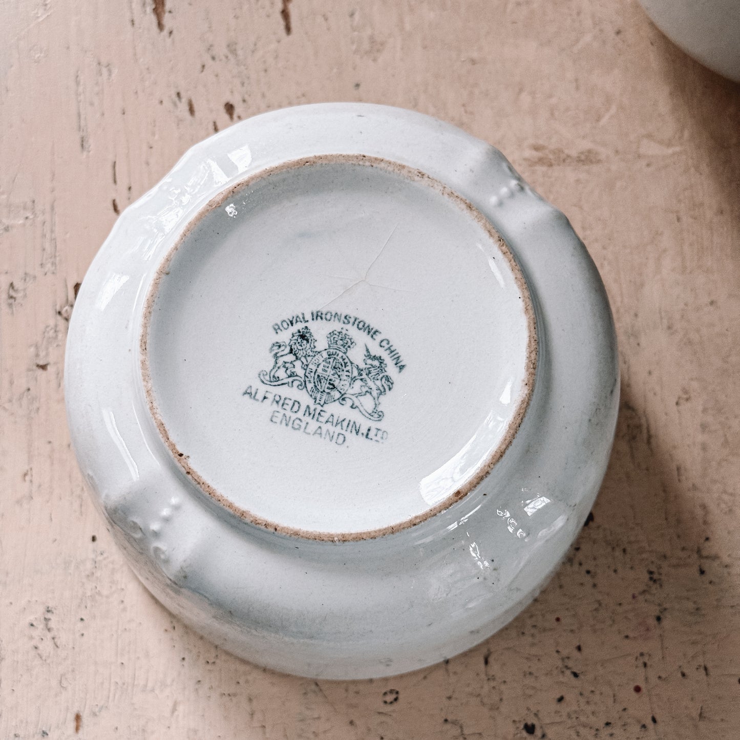 Ironstone Waste Bowls, Pair