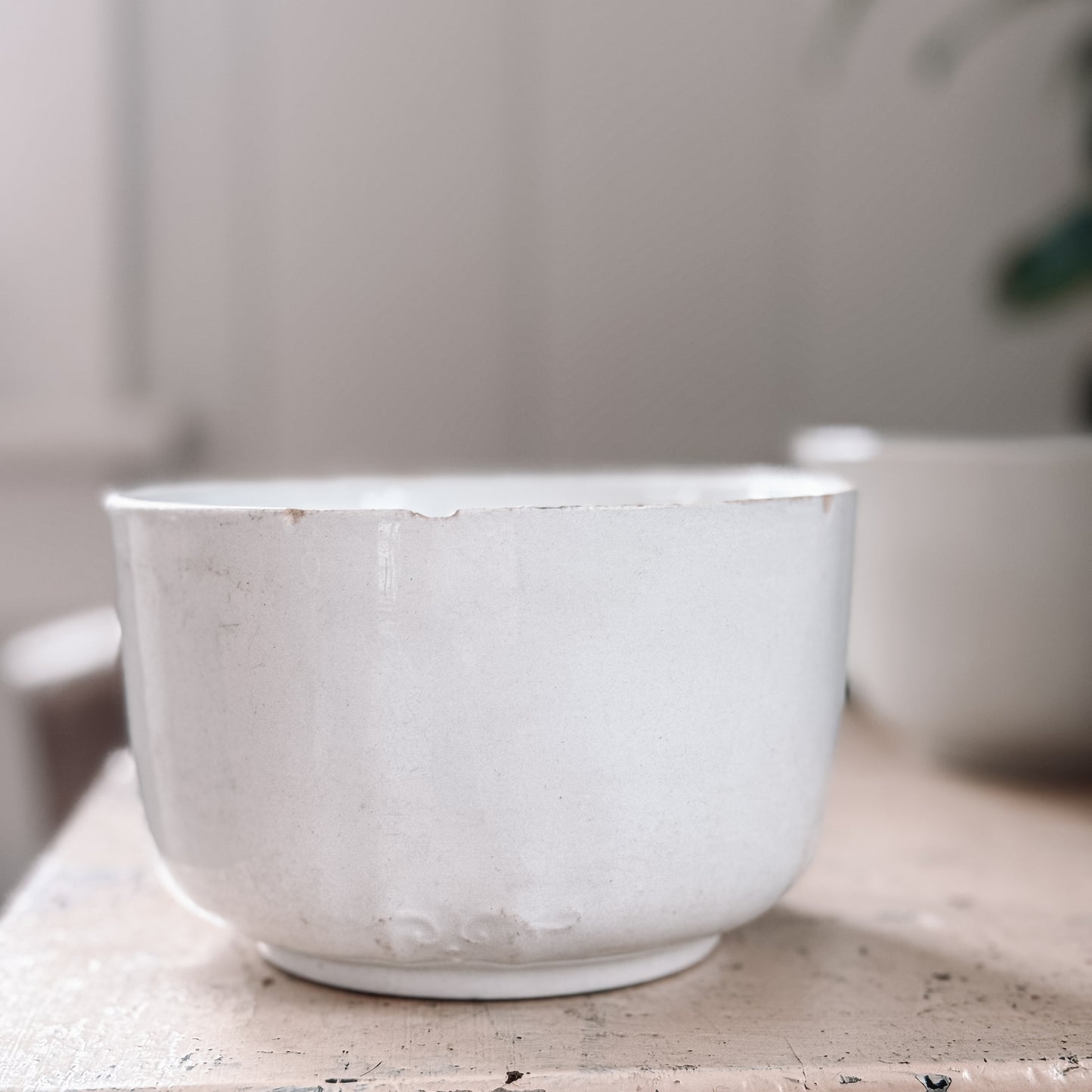 Ironstone Waste Bowls, Pair