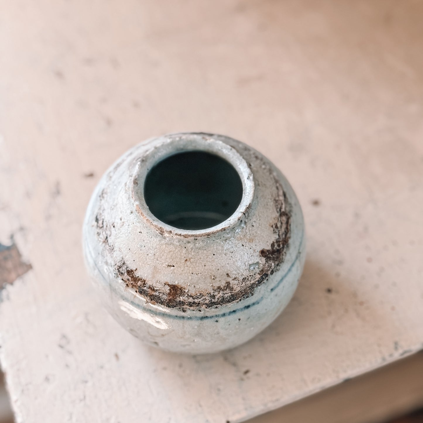 Stoneware Ginger Jar