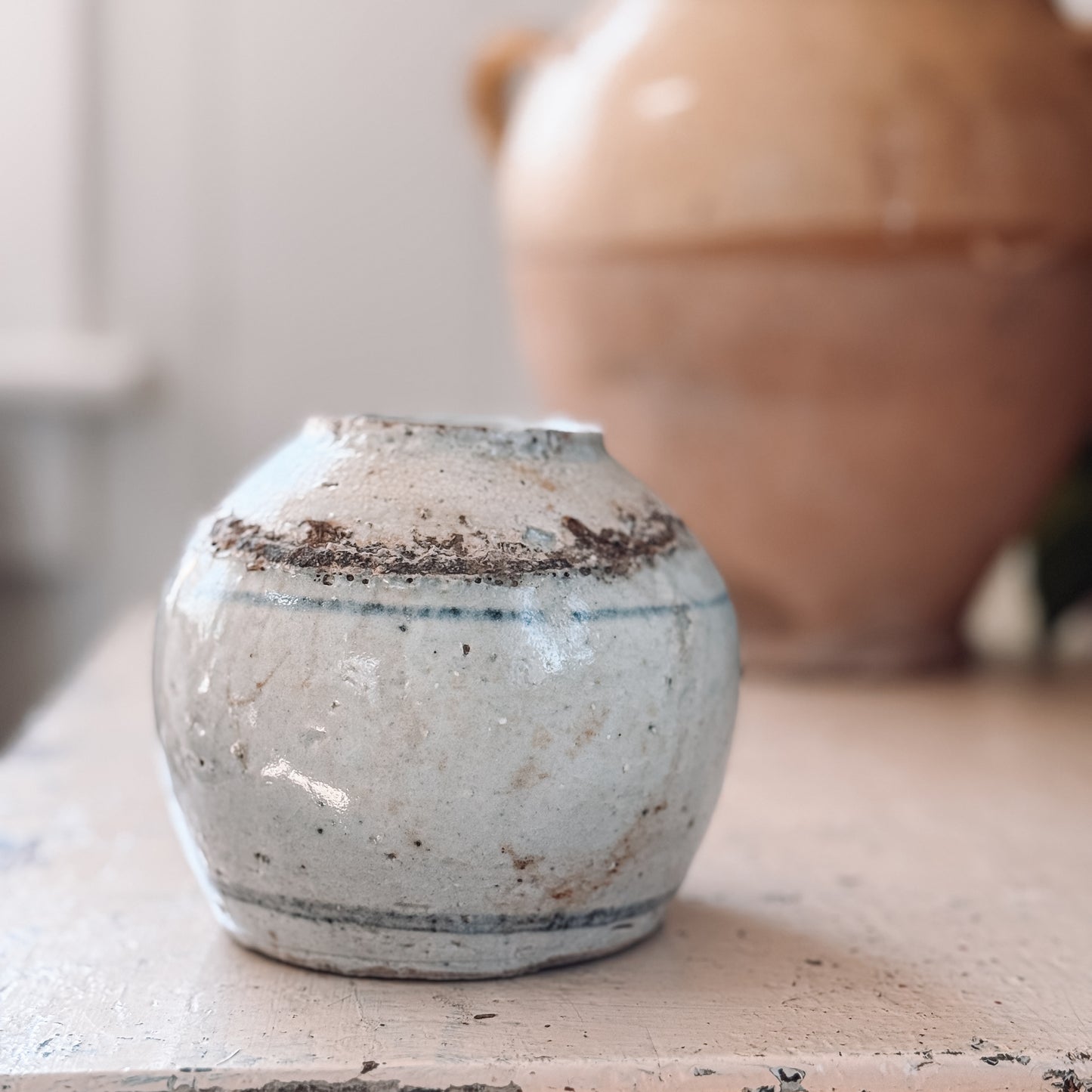 Stoneware Ginger Jar