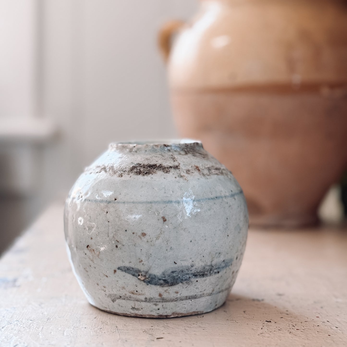 Stoneware Ginger Jar
