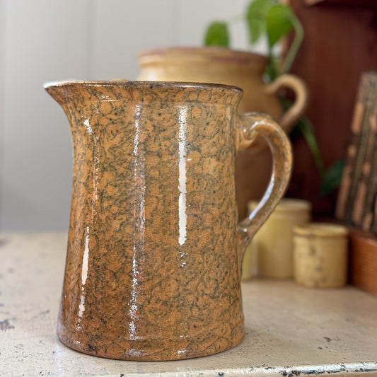 Spongeware Pottery Pitcher